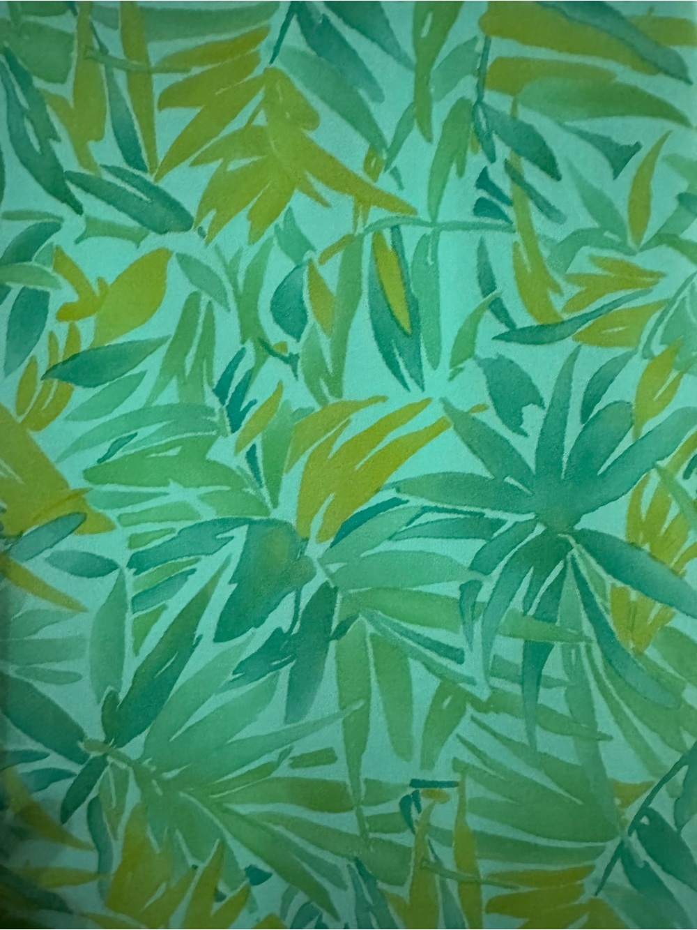Vintage Maggy London Mint Green Tropical-Print Silk Dress - Picture 7 of 7